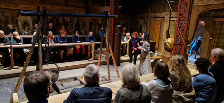 Lofotr Viikinkimuseo, päärakennus 87m pitkä. Huikea kurkistus menneisyyteen.