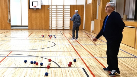 ...ja tässä Eljas kameran edessä, täydessä toiminnassa